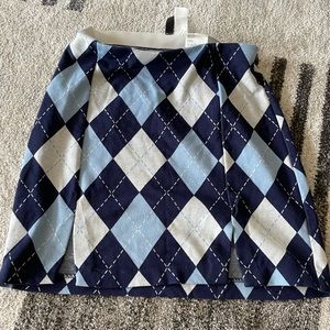 H&M divided plaid mini skirt